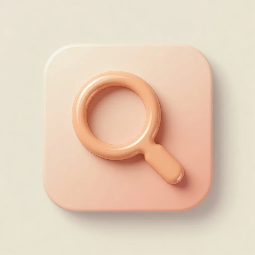 Magnifying glass. Search the way you remember.